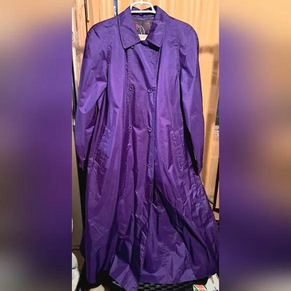 80s purple over size double set up｜メンズ